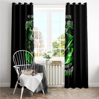 Warrior Skull Window Curtain Of Course I'm Going To Hell Just Pick You Up - Wonder Print Shop