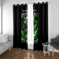 Warrior Skull Window Curtain Of Course I'm Going To Hell Just Pick You Up - Wonder Print Shop