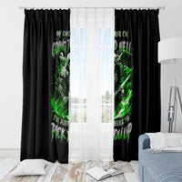 Warrior Skull Window Curtain Of Course I'm Going To Hell Just Pick You Up - Wonder Print Shop