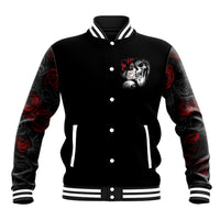 Love Skull Baseball Jacket Once Upon A Time I Love You Forever And Always - Wonder Print Shop