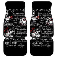 Love Skull Car Mats Once Upon A Time I Love You Forever And Always - Wonder Print Shop