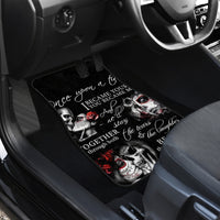 Love Skull Car Mats Once Upon A Time I Love You Forever And Always - Wonder Print Shop