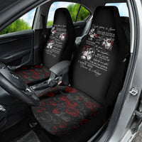 Love Skull Car Seat Cover Once Upon A Time I Love You Forever And Always - Wonder Print Shop