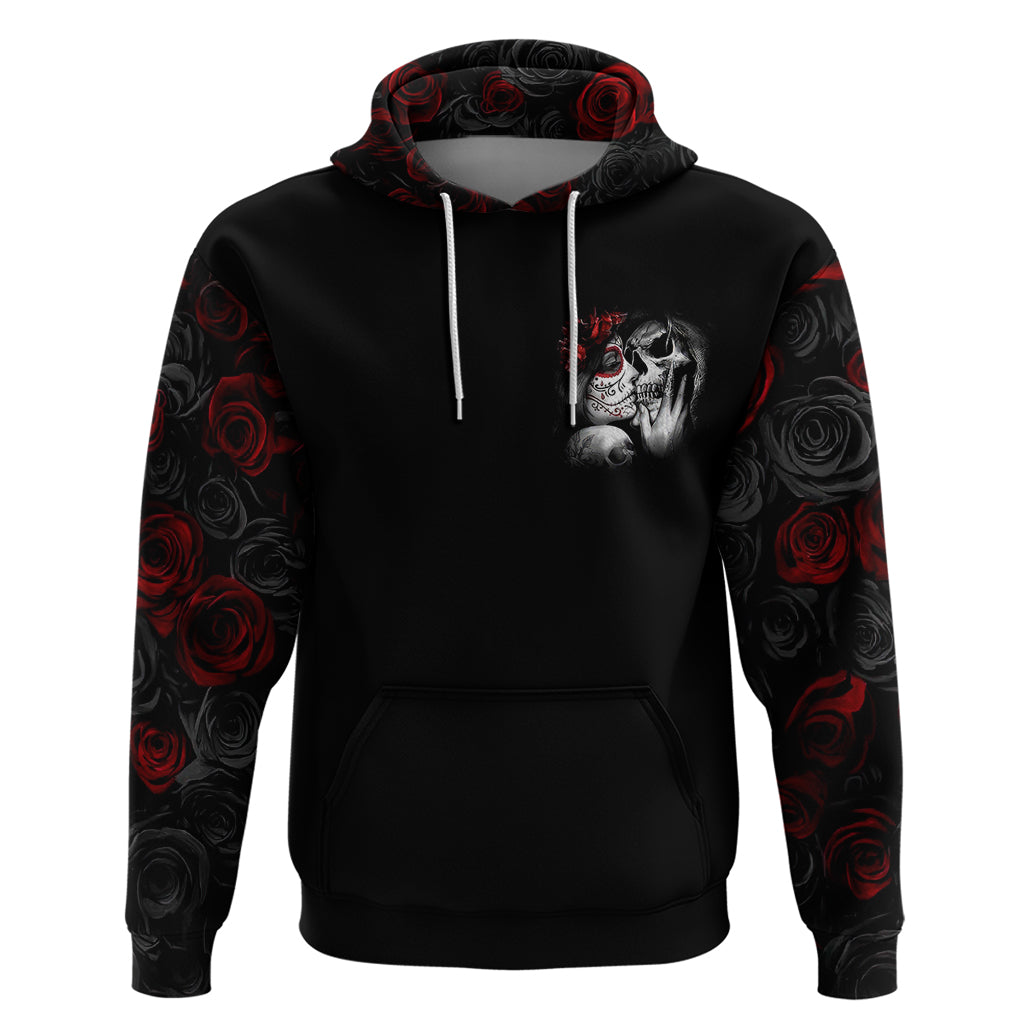 Love Skull Hoodie Once Upon A Time I Love You Forever And Always - Wonder Print Shop