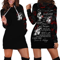 Love Skull Hoodie Dress Once Upon A Time I Love You Forever And Always - Wonder Print Shop
