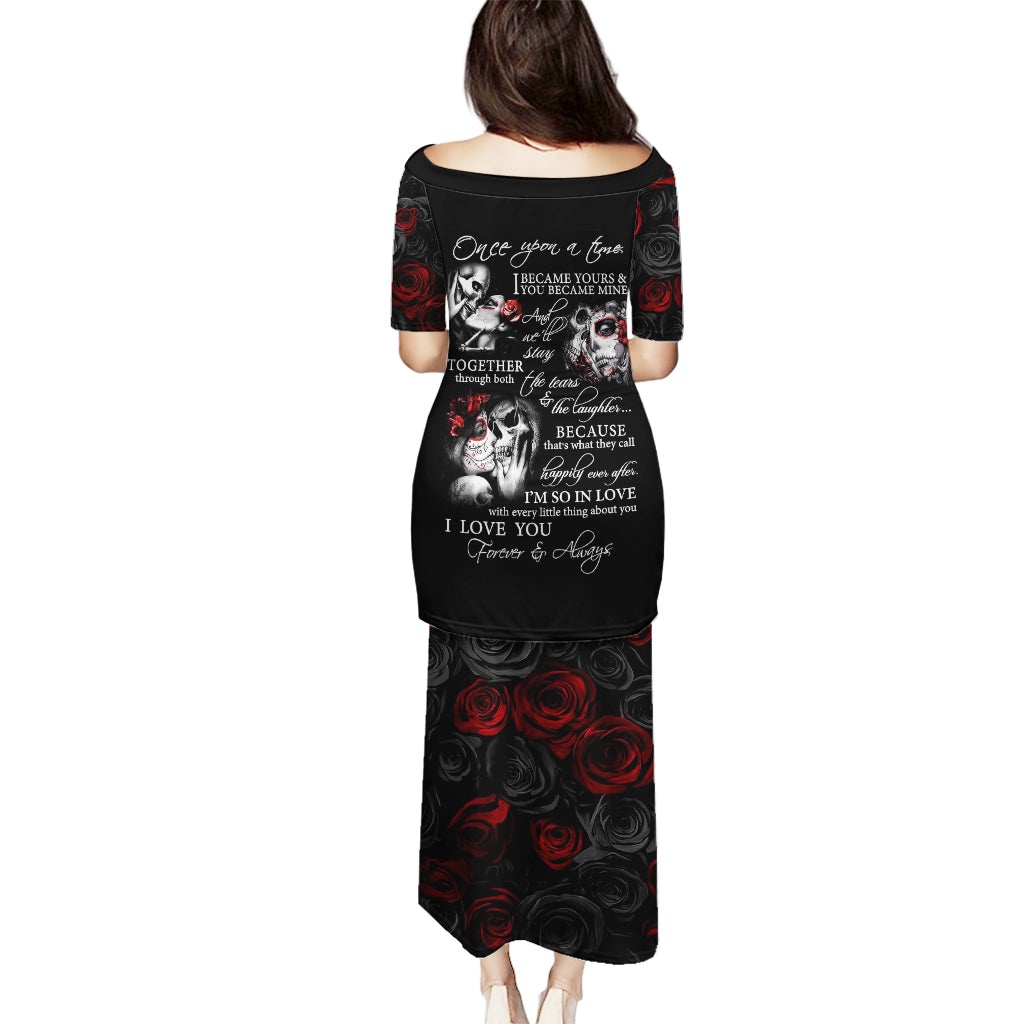 Love Skull Puletasi Once Upon A Time I Love You Forever And Always - Wonder Print Shop