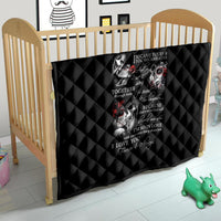 Love Skull Quilt Once Upon A Time I Love You Forever And Always - Wonder Print Shop