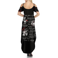 Love Skull Summer Maxi Dress Once Upon A Time I Love You Forever And Always - Wonder Print Shop