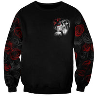 Love Skull Sweatshirt Once Upon A Time I Love You Forever And Always - Wonder Print Shop