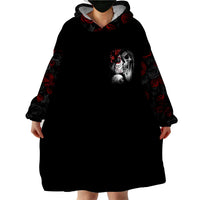 Love Skull Wearable Blanket Hoodie Once Upon A Time I Love You Forever And Always - Wonder Print Shop