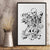 Art Skull Canvas Wall Art Rock Paper Scissors Throat Punch I Win - Wonder Print Shop