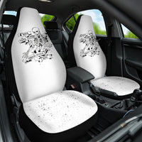 Art Skull Car Seat Cover Rock Paper Scissors Throat Punch I Win - Wonder Print Shop