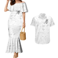 Art Skull Couples Matching Mermaid Dress and Hawaiian Shirt Rock Paper Scissors Throat Punch I Win - Wonder Print Shop