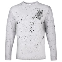 Art Skull Long Sleeve Shirt Rock Paper Scissors Throat Punch I Win - Wonder Print Shop