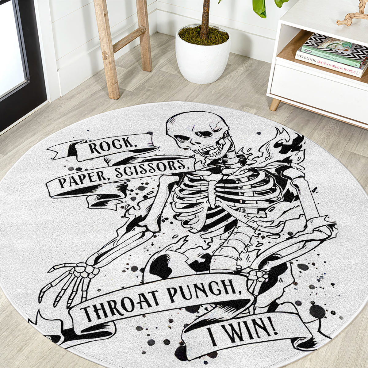 art-skull-round-carpet-rock-paper-scissors-throat-punch-i-win