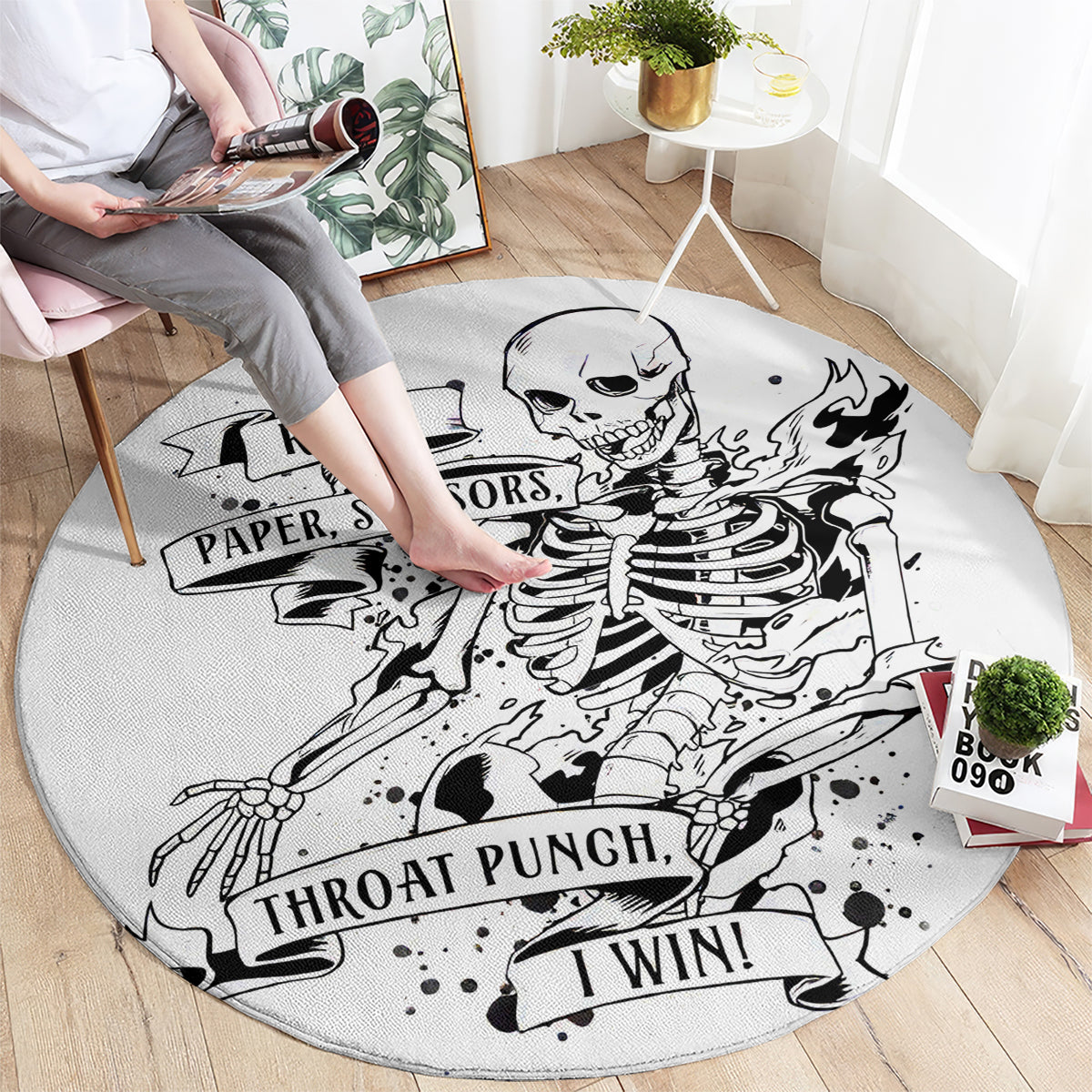 art-skull-round-carpet-rock-paper-scissors-throat-punch-i-win