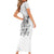 Art Skull Short Sleeve Bodycon Dress Rock Paper Scissors Throat Punch I Win - Wonder Print Shop