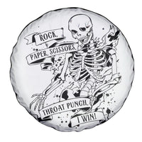 Art Skull Spare Tire Cover Rock Paper Scissors Throat Punch I Win - Wonder Print Shop