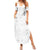 Art Skull Summer Maxi Dress Rock Paper Scissors Throat Punch I Win - Wonder Print Shop