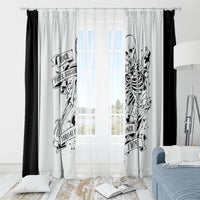 Art Skull Window Curtain Rock Paper Scissors Throat Punch I Win - Wonder Print Shop