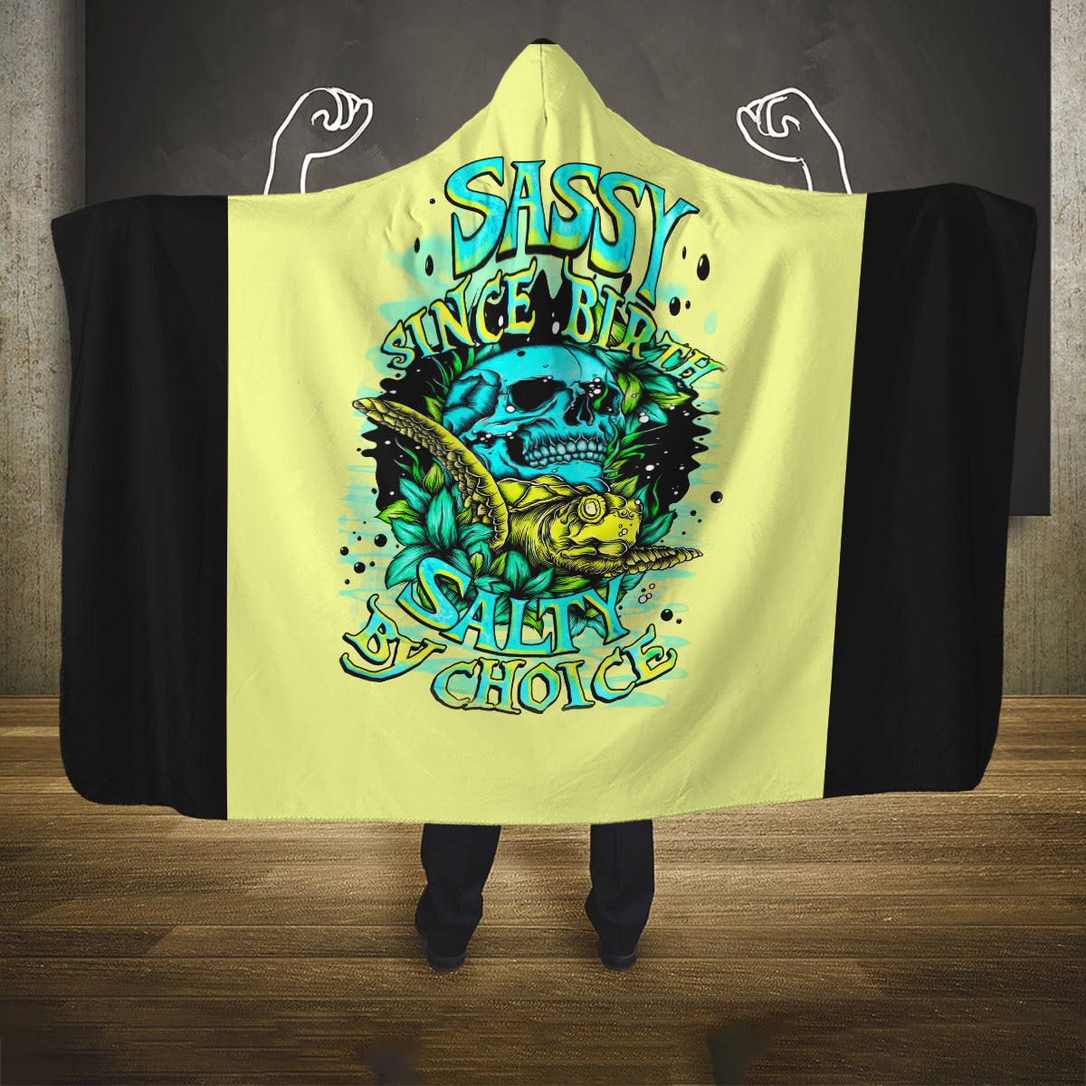 turtle-skull-hooded-blanket-sassy-since-birth-salty-by-choice
