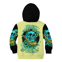 Turtle Skull Kid Hoodie Sassy Since Birth Salty By Choice - Wonder Print Shop