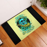 Turtle Skull Rubber Doormat Sassy Since Birth Salty By Choice - Wonder Print Shop