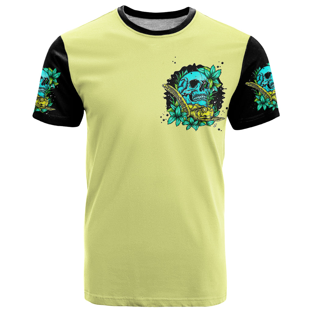 Turtle Skull T Shirt Sassy Since Birth Salty By Choice - Wonder Print Shop