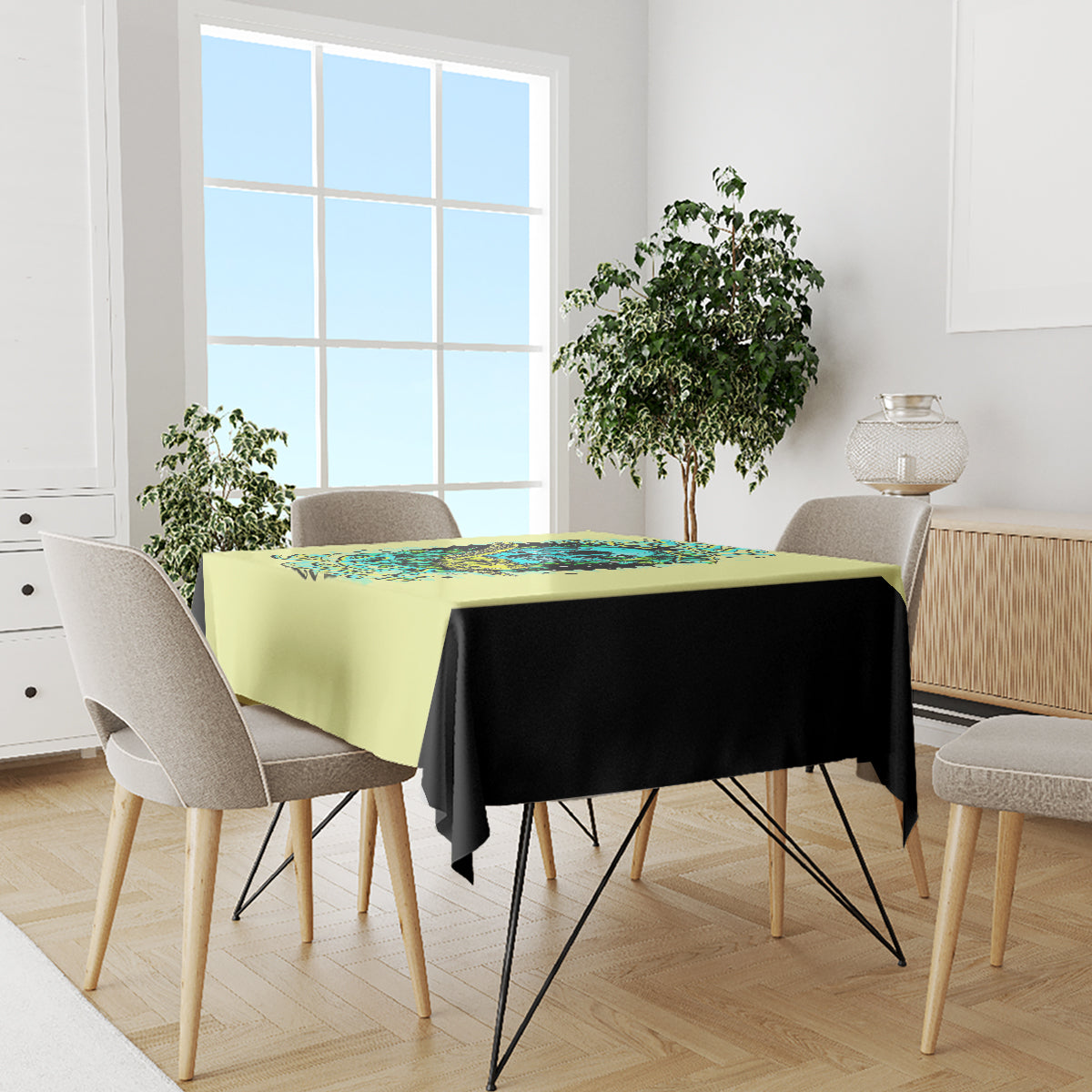 Turtle Skull Tablecloth Sassy Since Birth Salty By Choice - Wonder Print Shop