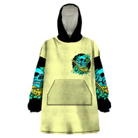 Turtle Skull Wearable Blanket Hoodie Sassy Since Birth Salty By Choice - Wonder Print Shop