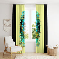 Turtle Skull Window Curtain Sassy Since Birth Salty By Choice - Wonder Print Shop