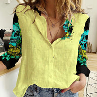 Turtle Skull Women Casual Shirt Sassy Since Birth Salty By Choice - Wonder Print Shop