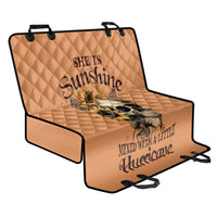 Sunflower Skull Back Car Seat Cover She Is Sunshine Mixed With A Little Hurricance - Wonder Print Shop