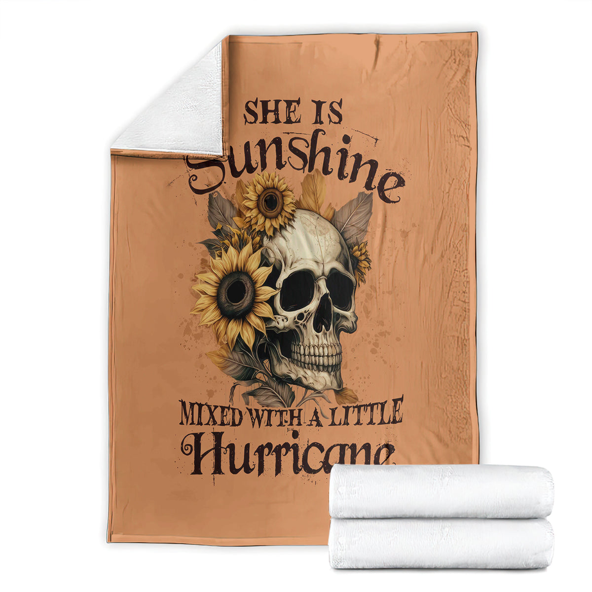 sunflower-skull-blanket-she-is-sunshine-mixed-with-a-little-hurricance