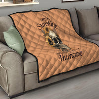 Sunflower Skull Quilt She Is Sunshine Mixed With A Little Hurricance - Wonder Print Shop
