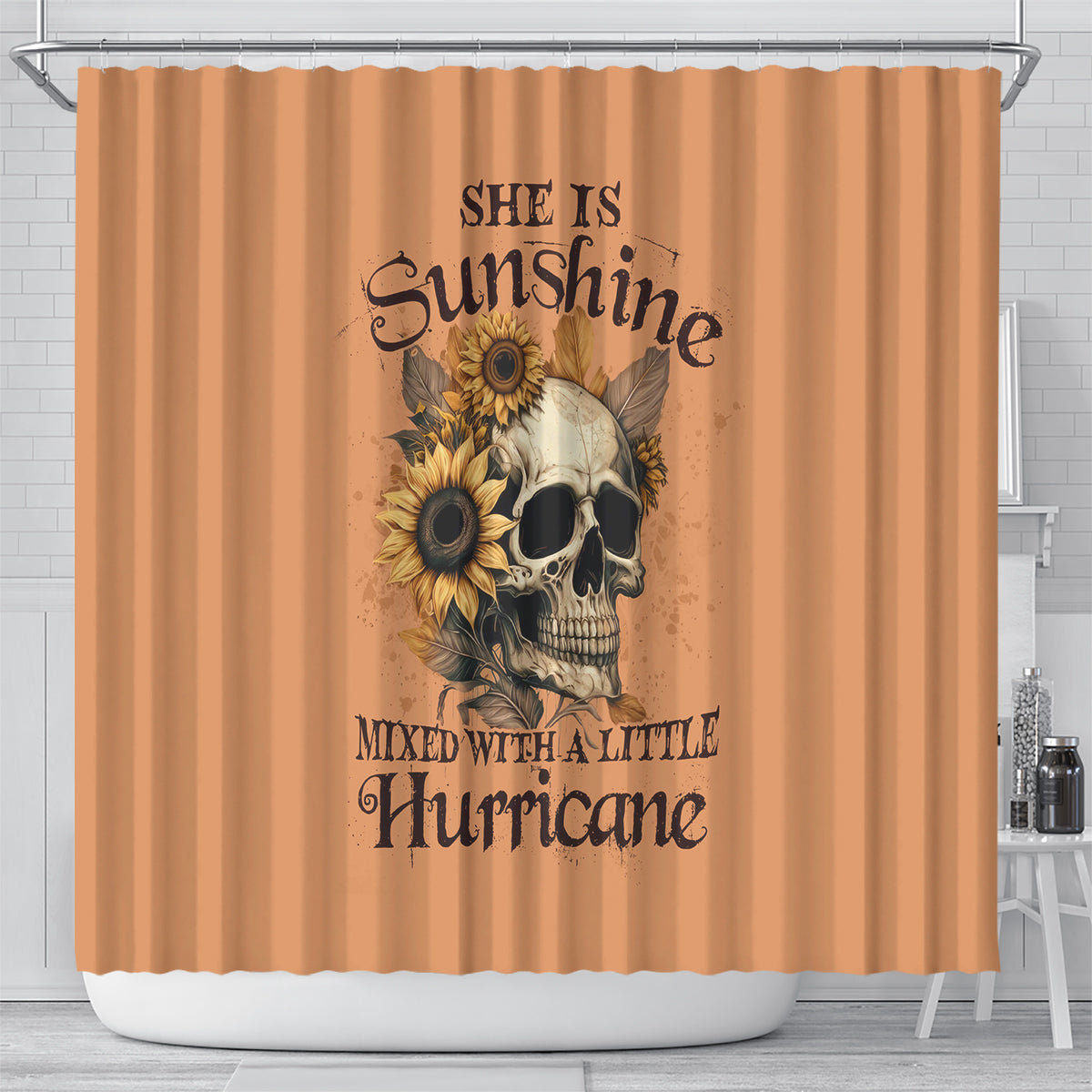 sunflower-skull-shower-curtain-she-is-sunshine-mixed-with-a-little-hurricance