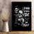 Three Skull Canvas Wall Art Stuck Between Idk Idc And Idgaf - Wonder Print Shop