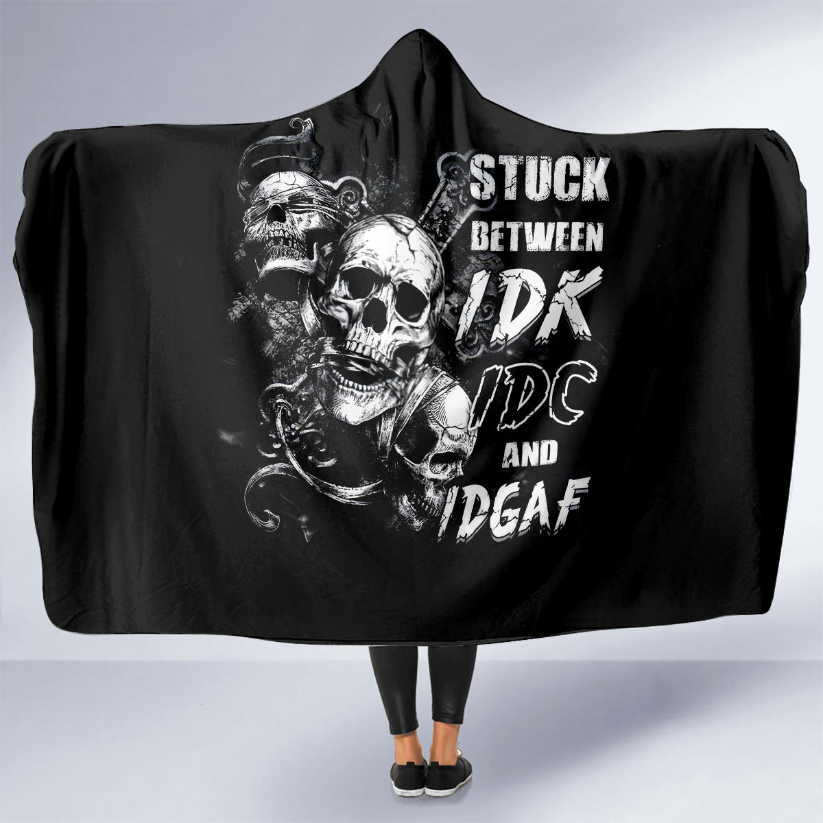 three-skull-hooded-blanket-stuck-between-idk-idc-and-idgaf