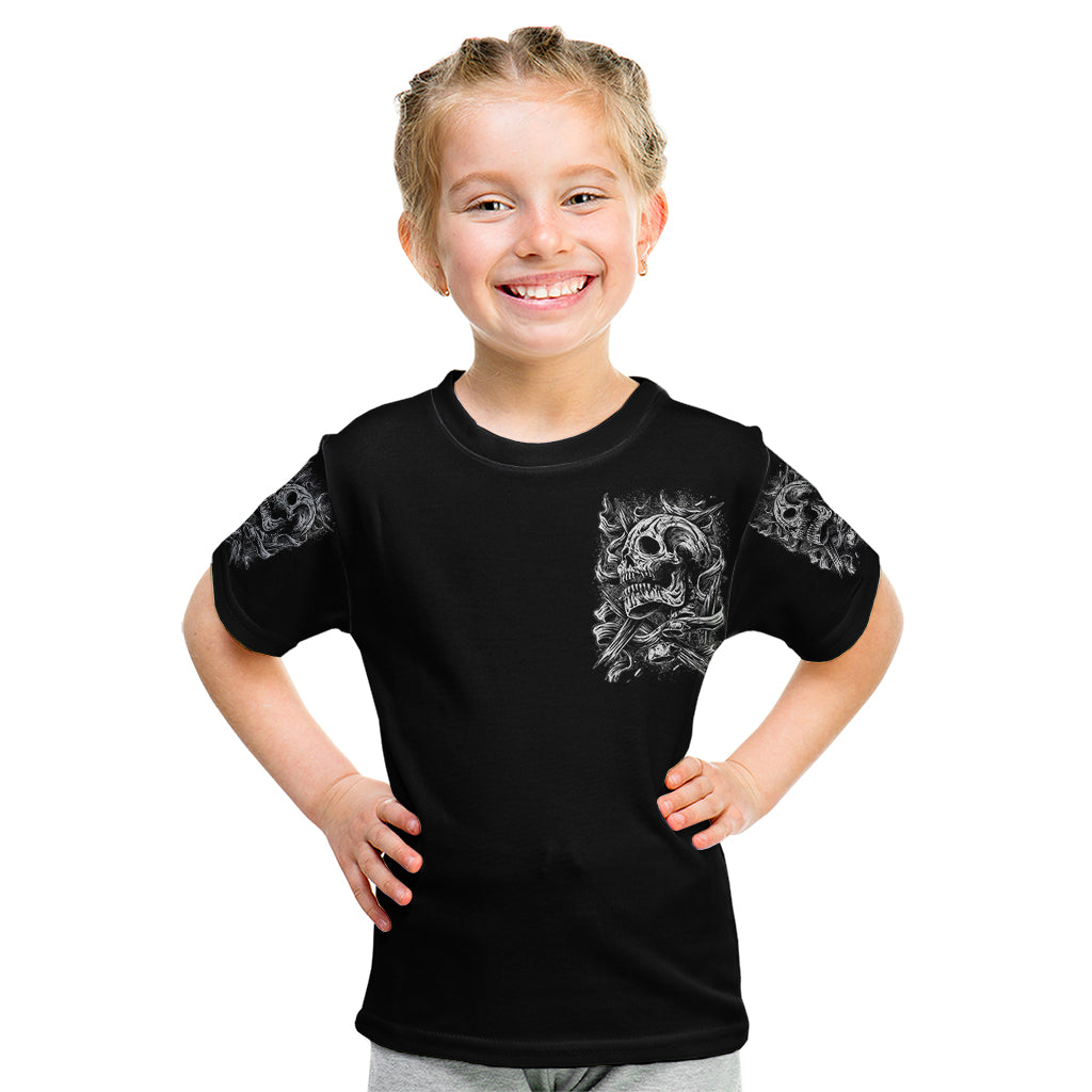 Three Skull Kid T Shirt Stuck Between Idk Idc And Idgaf - Wonder Print Shop
