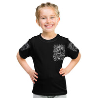 Three Skull Kid T Shirt Stuck Between Idk Idc And Idgaf - Wonder Print Shop