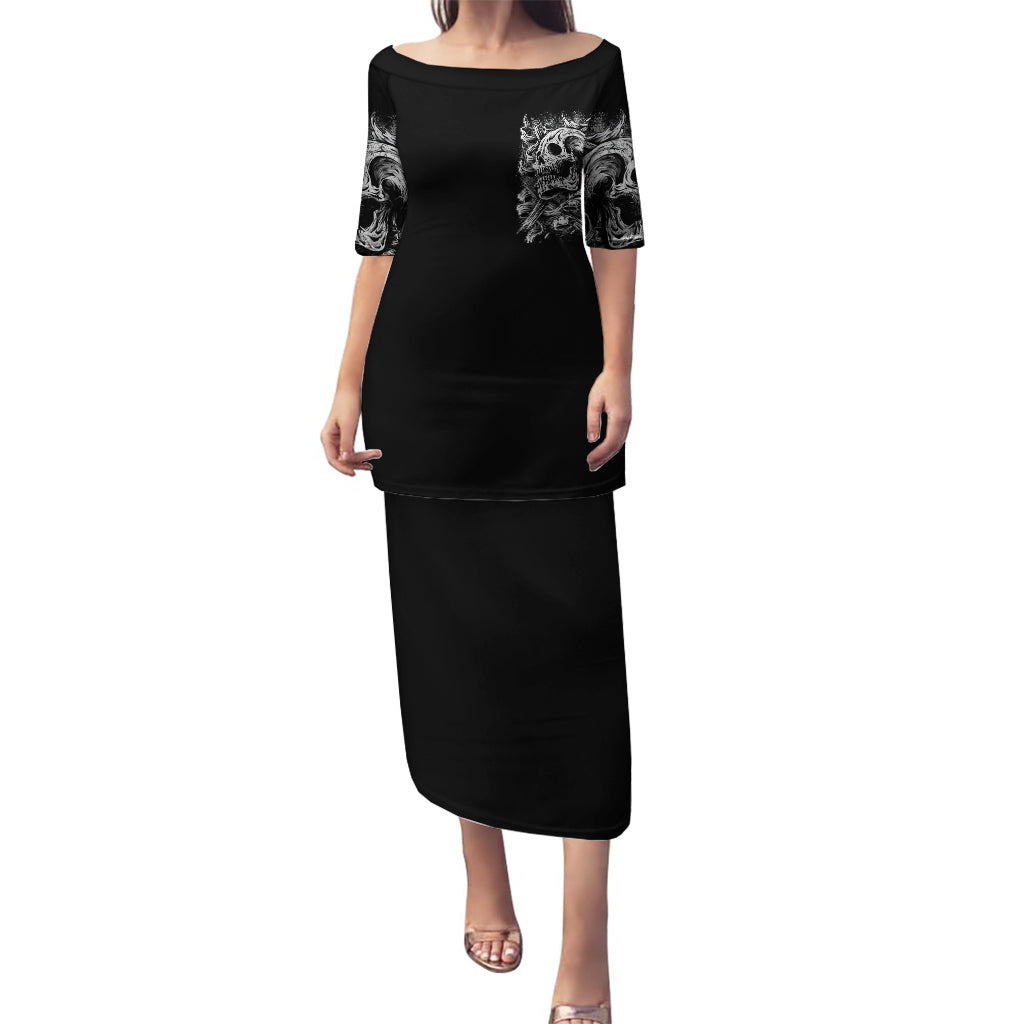 Three Skull Puletasi Stuck Between Idk Idc And Idgaf - Wonder Print Shop