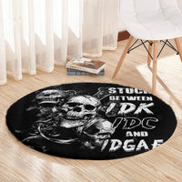 three-skull-round-carpet-stuck-between-idk-idc-and-idgaf
