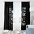 Three Skull Window Curtain Stuck Between Idk Idc And Idgaf - Wonder Print Shop