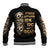 Wire Skull Baseball Jacket Stuck Between Idk Idc And Idgaf - Wonder Print Shop