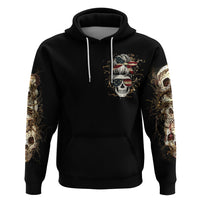 Wire Skull Hoodie Stuck Between Idk Idc And Idgaf - Wonder Print Shop