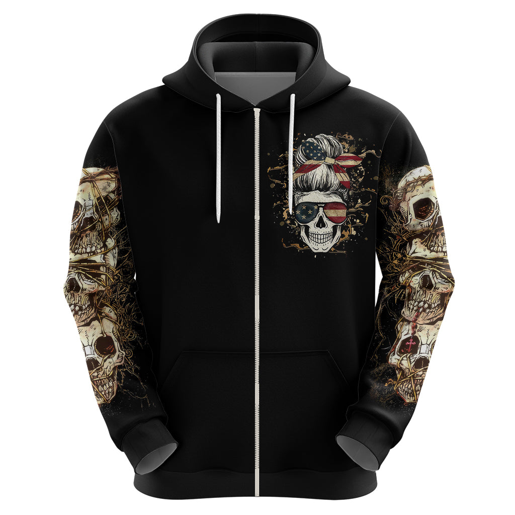 Wire Skull Hoodie Stuck Between Idk Idc And Idgaf - Wonder Print Shop