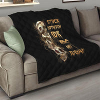 Wire Skull Quilt Stuck Between Idk Idc And Idgaf - Wonder Print Shop