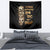 Wire Skull Tapestry Stuck Between Idk Idc And Idgaf - Wonder Print Shop