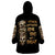 Wire Skull Wearable Blanket Hoodie Stuck Between Idk Idc And Idgaf - Wonder Print Shop