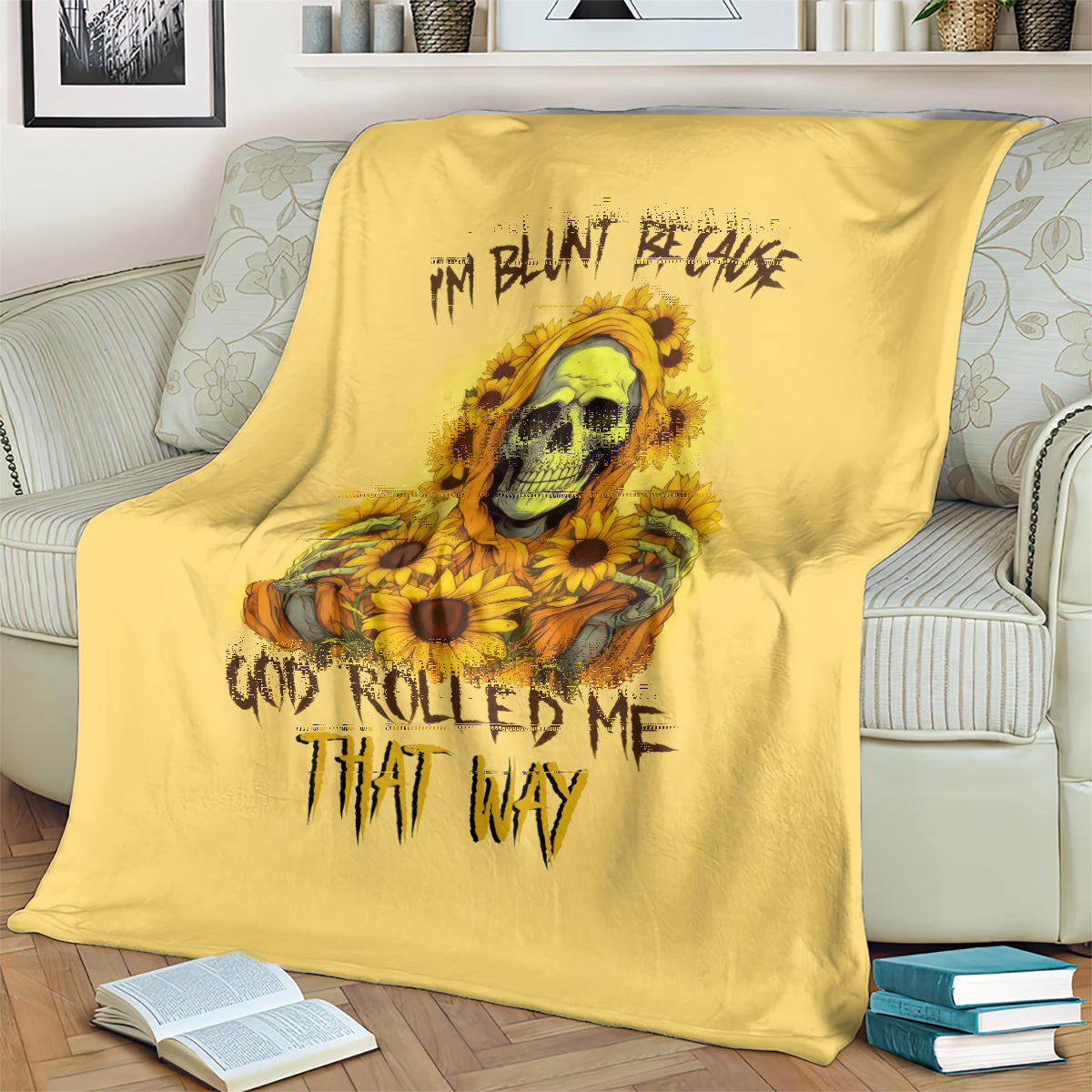 sunflower-skull-blanket-im-blunt-because-god-rolled-me-that-way